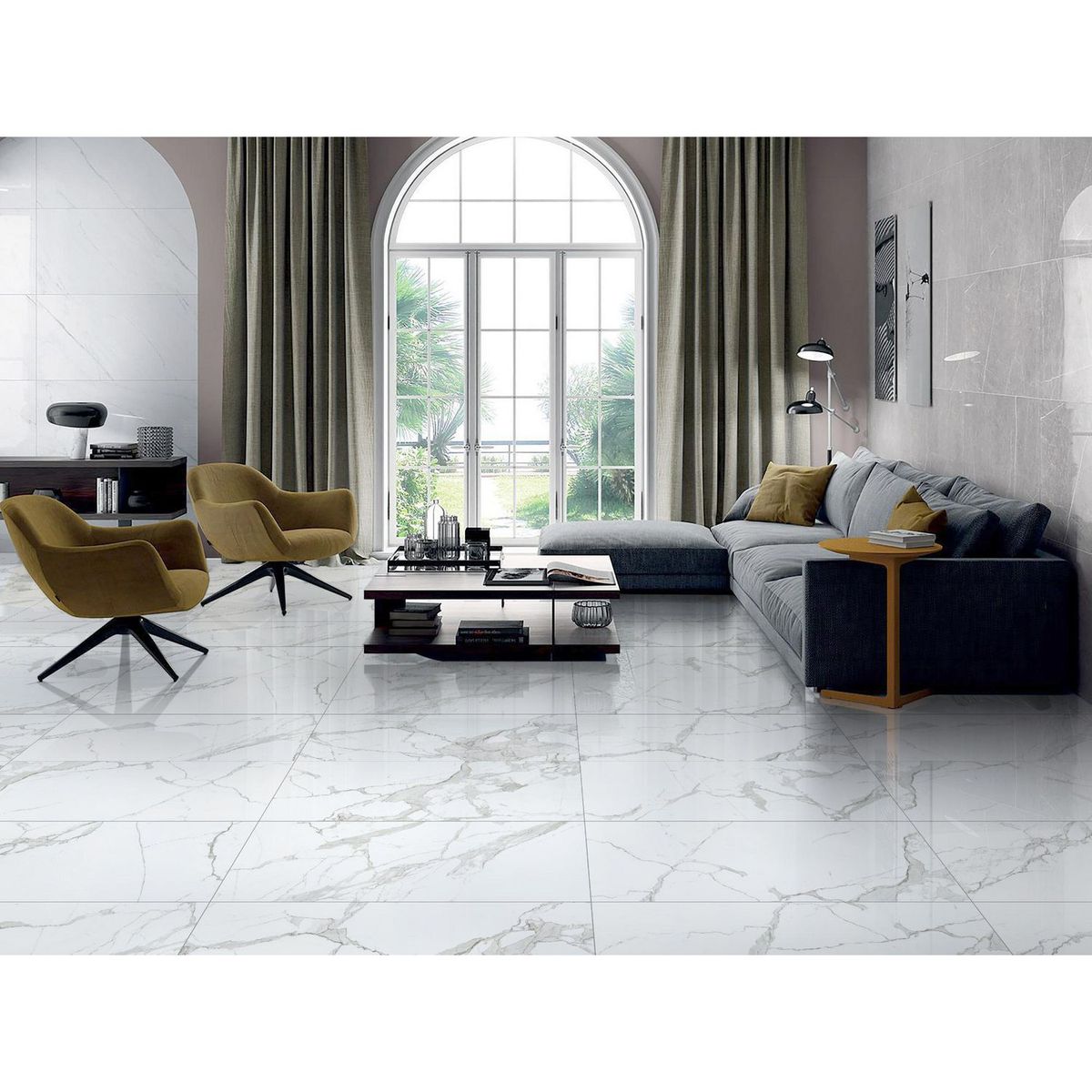 KLIPEN - Porcelanato Blanco Marmol 60x120cm 2.88m2 Statuario