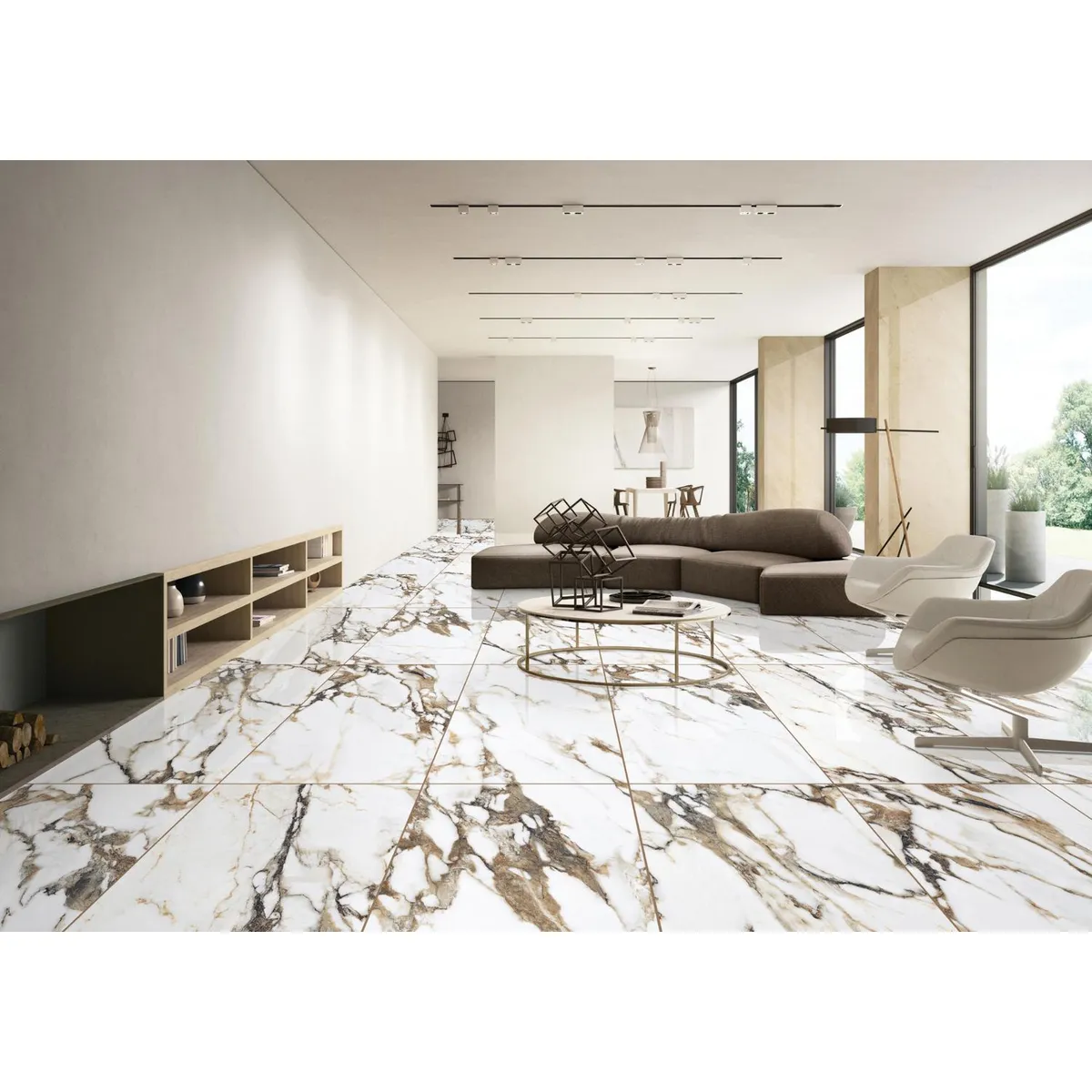 KLIPEN - Porcelanato Benevento Blanco Pulido 60x120cm 1.44m2
