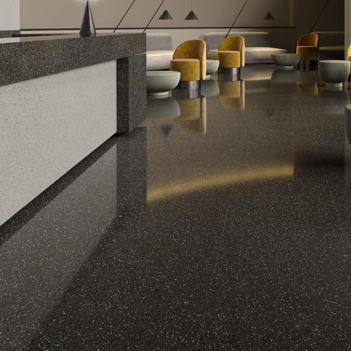 KLIPEN - Porcelanato Grafito Rustico 60x60cm 1.44m2 Upperside