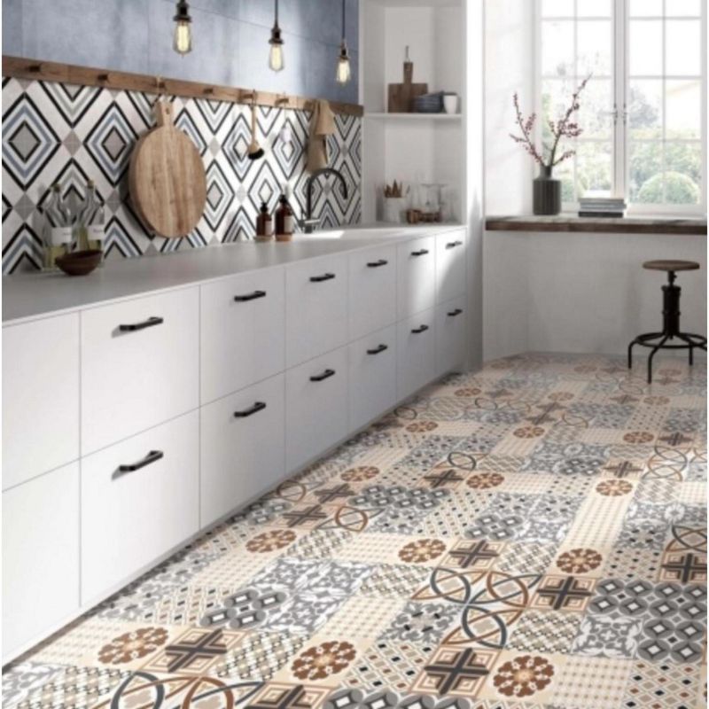 KLIPEN - Gres porcelánico Multicolor 60x60cm 1.44m2 Liso Mate Sintra