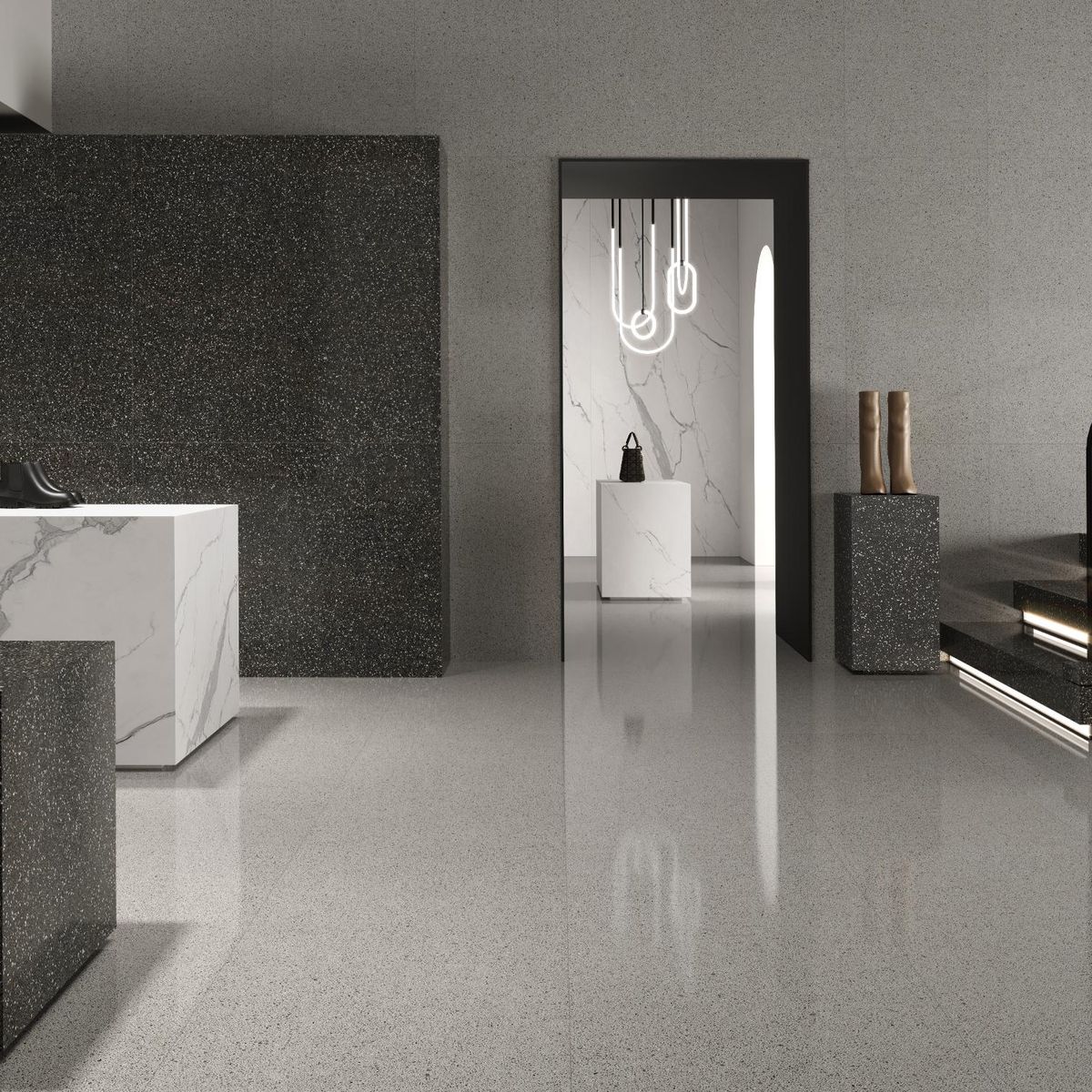 KLIPEN - Porcelanato Gris Cementicio 60x60cm 1.44m2 Upperside