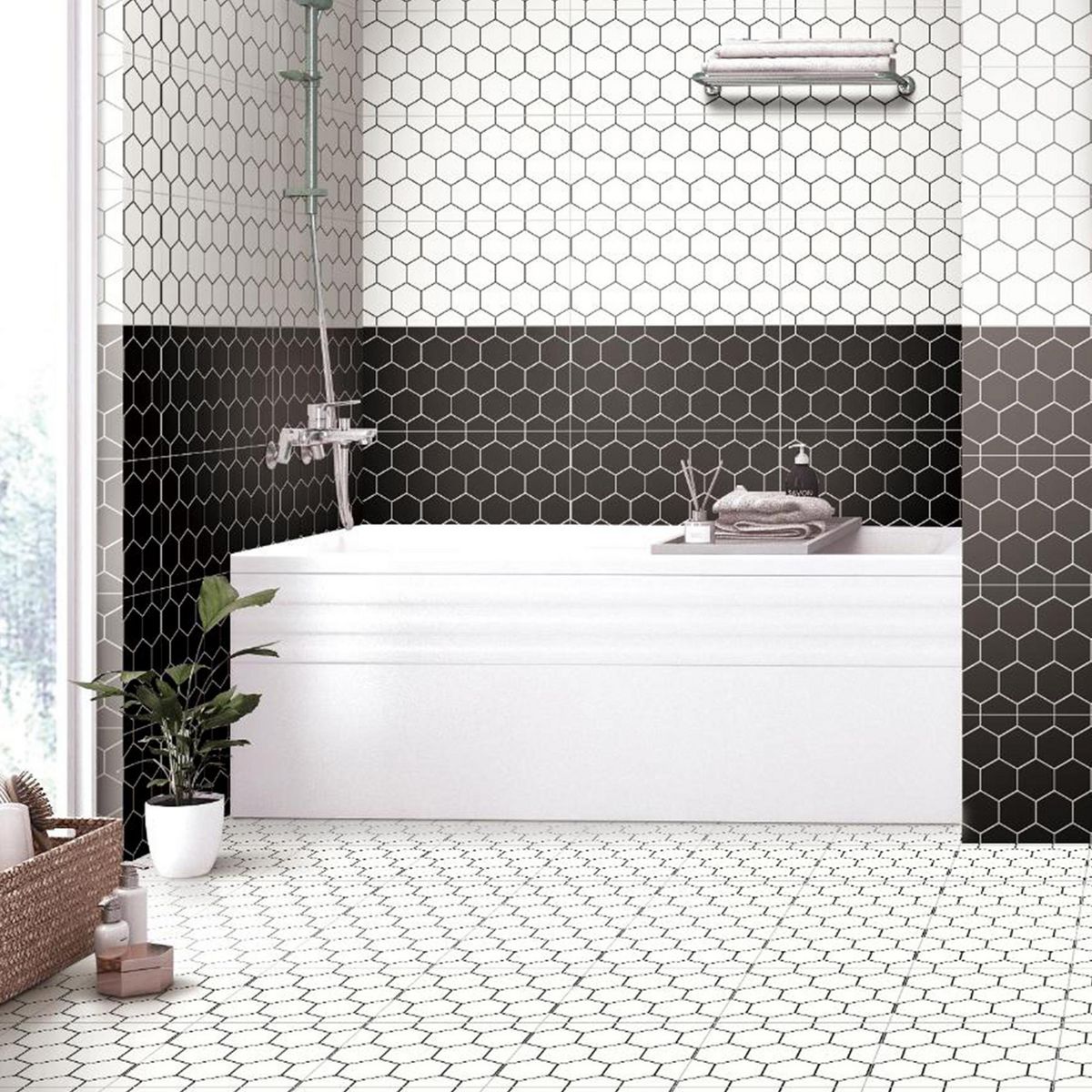 KLIPEN - Cerámica Blanco Decorado 30x60cm 1.62m2 Hexa