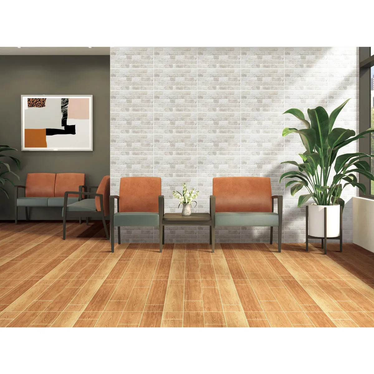 KLIPEN - Cerámica Blanco Decorado 30x60cm 1.62m2 Tijolo