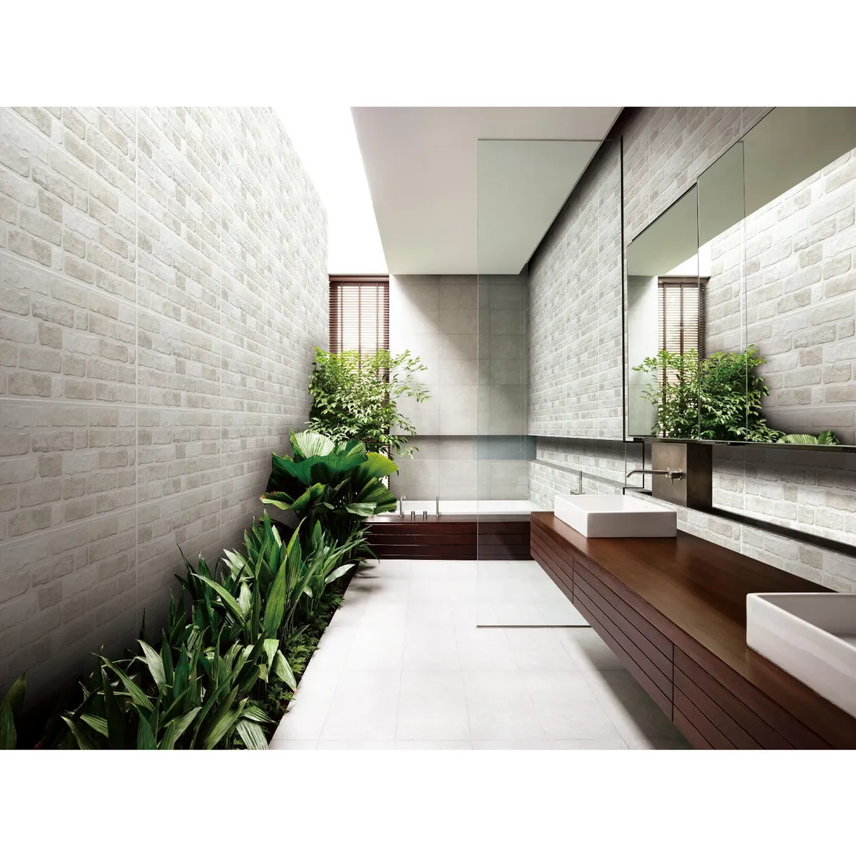 KLIPEN - Cerámica Blanco Decorado 30x60cm 1.62m2 Tijolo