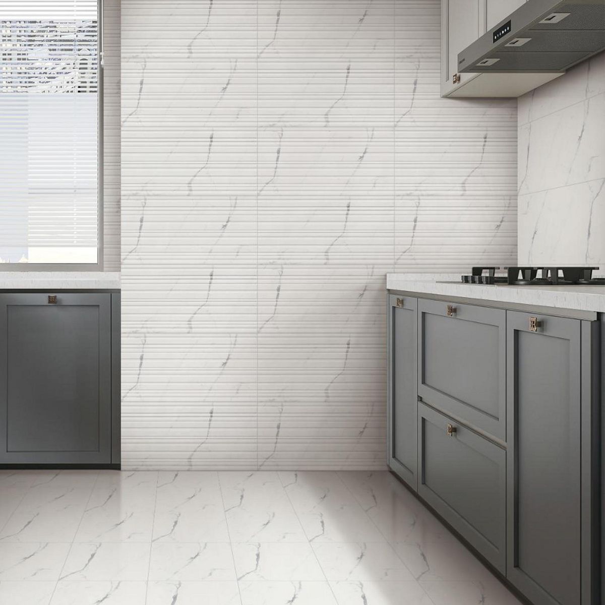 KLIPEN - Ceramica Blanco Decorado 30x60cm 1.62m2 Marmo