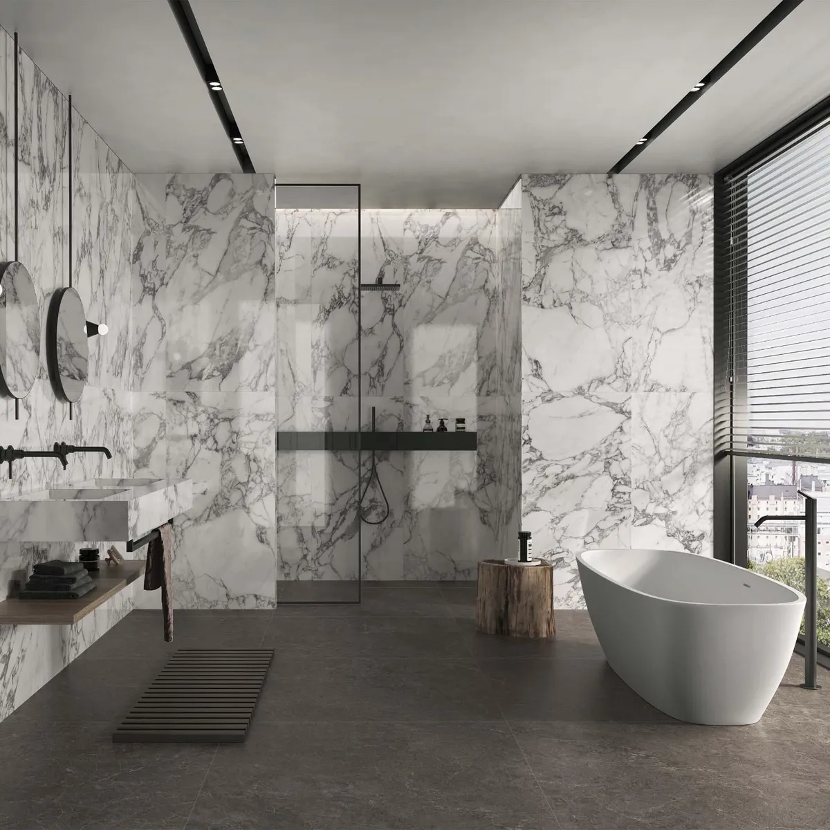 KLIPEN - Porcelanato Blanco Marmol 60x120cm 1.44m2 Nassos