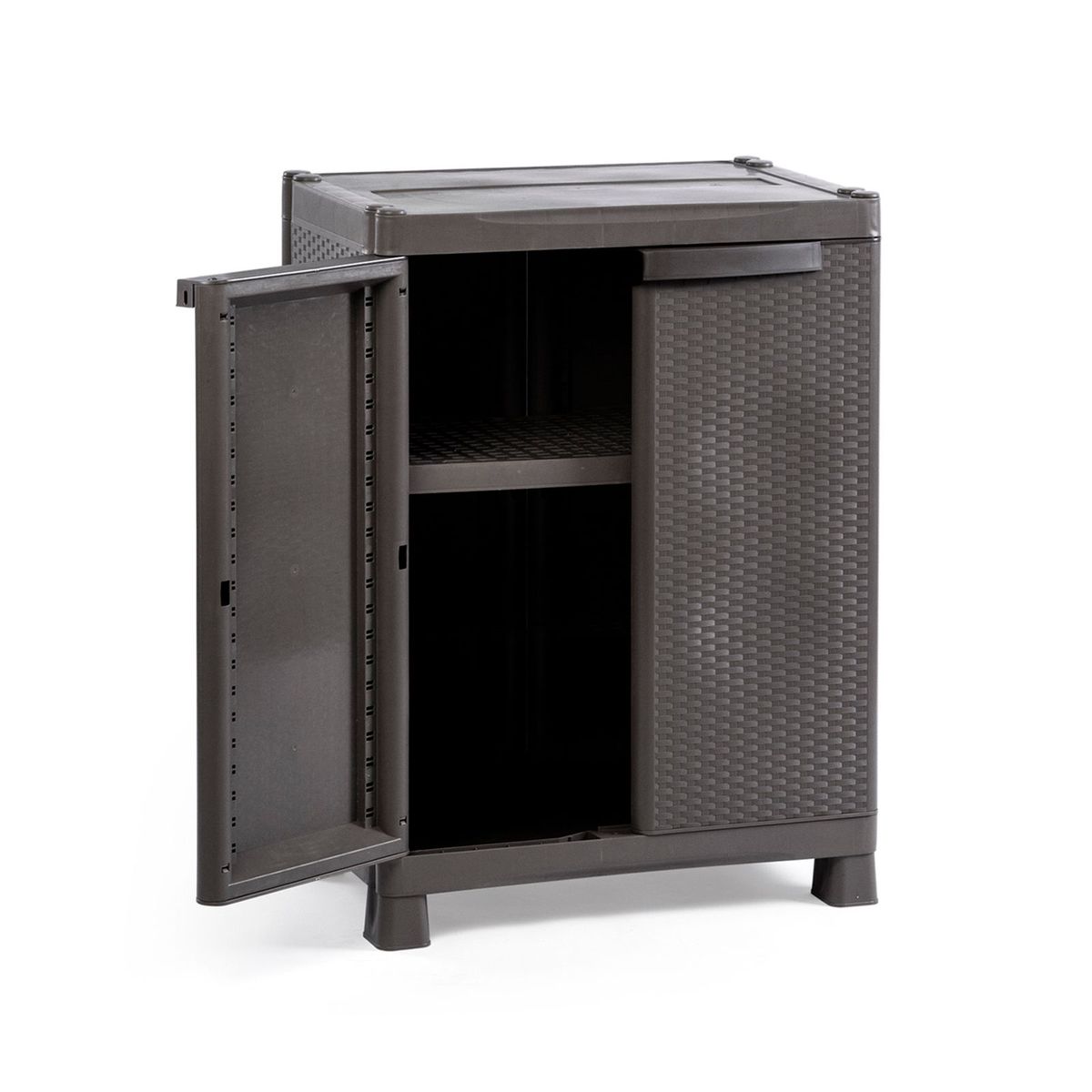 POLINPLAST - Armario Mediano Marrón