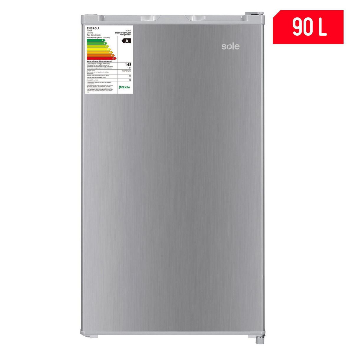 SOLE - Frigobar Sole Silver 90L