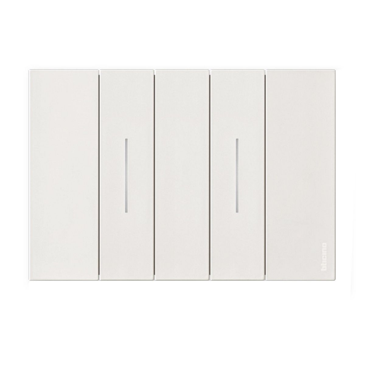 BTICINO - Interruptor Unipolar Doble 10AX Living Now Blanco