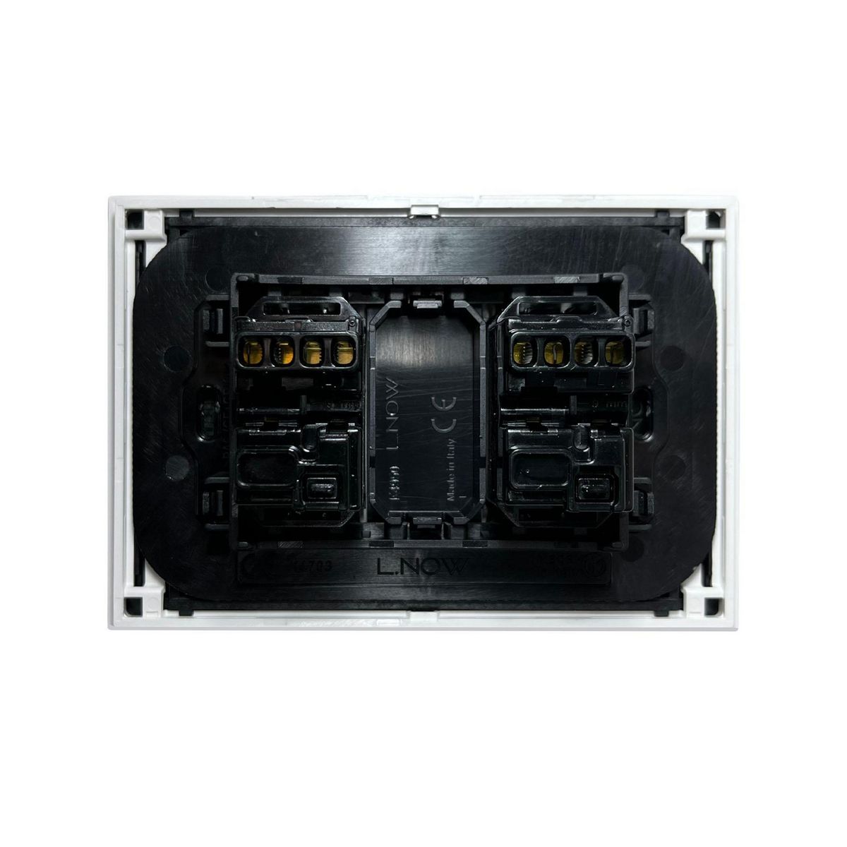 BTICINO - Interruptor Unipolar Doble 10AX Living Now Blanco