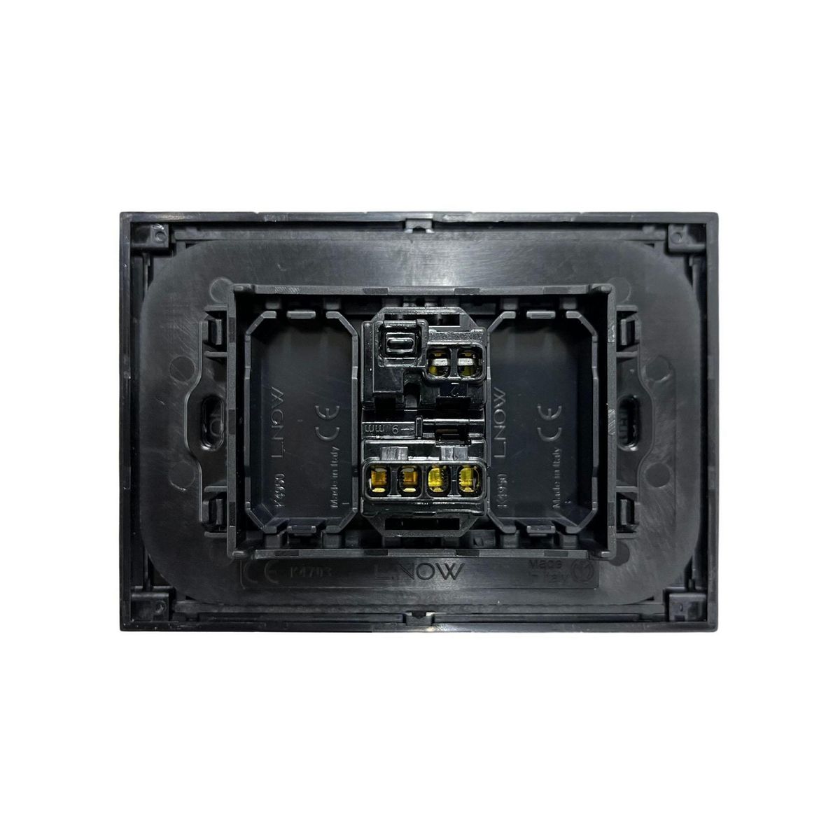 BTICINO - Interruptor de 3 Vías Simple 10AX Living Now Negro