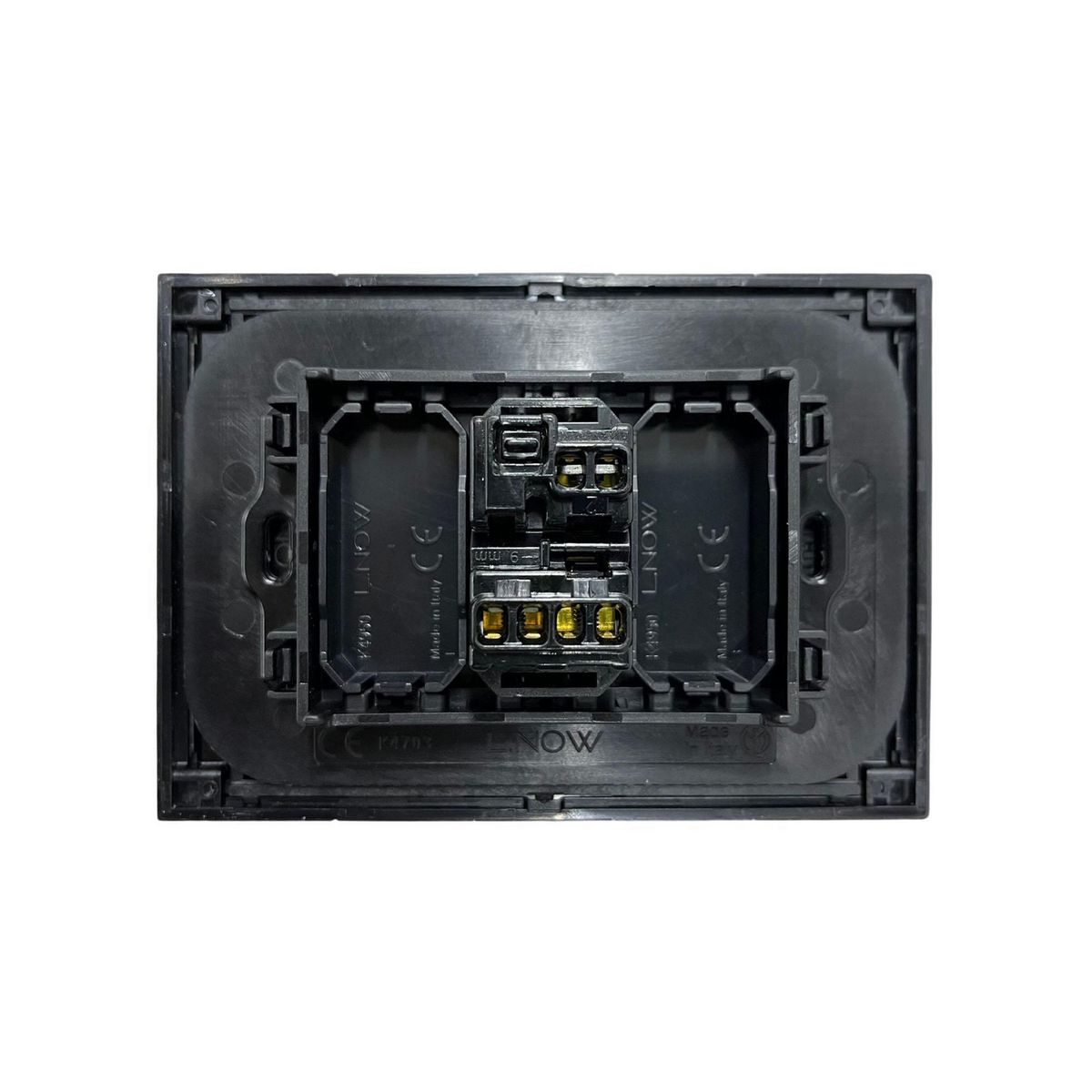 BTICINO - Interruptor Unipolar Simple 10AX Living Now Negro 