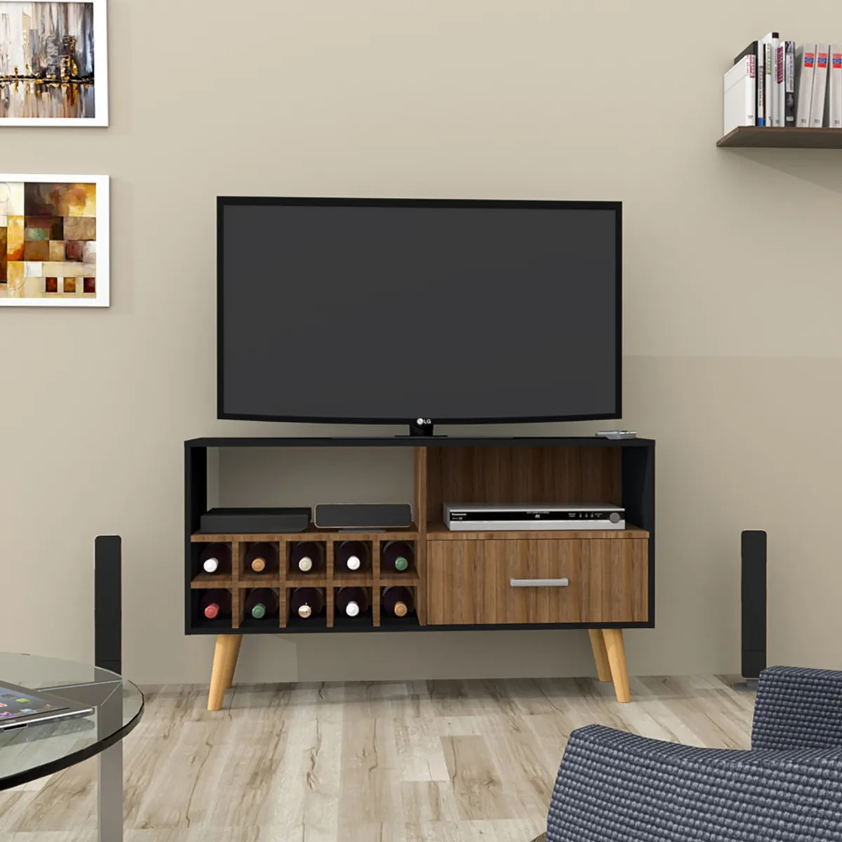 CASA BELLA - Mesa de TV 43" Jeffrey