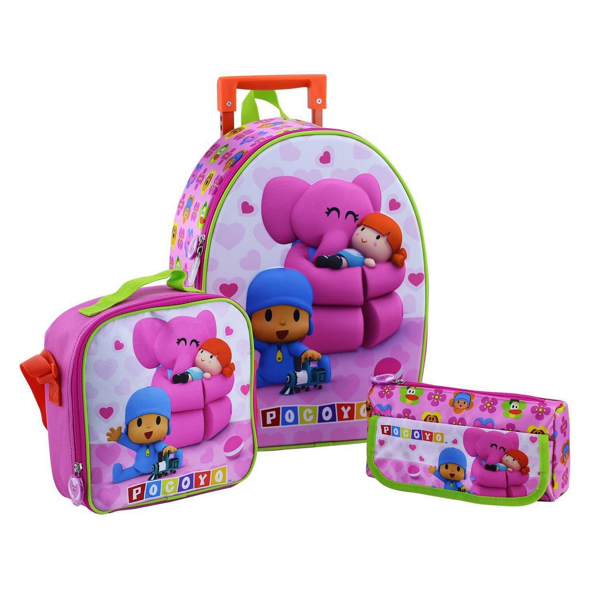 SCOOL - Set Maleta 3D Mediana Ranger Pocoyo Mujer