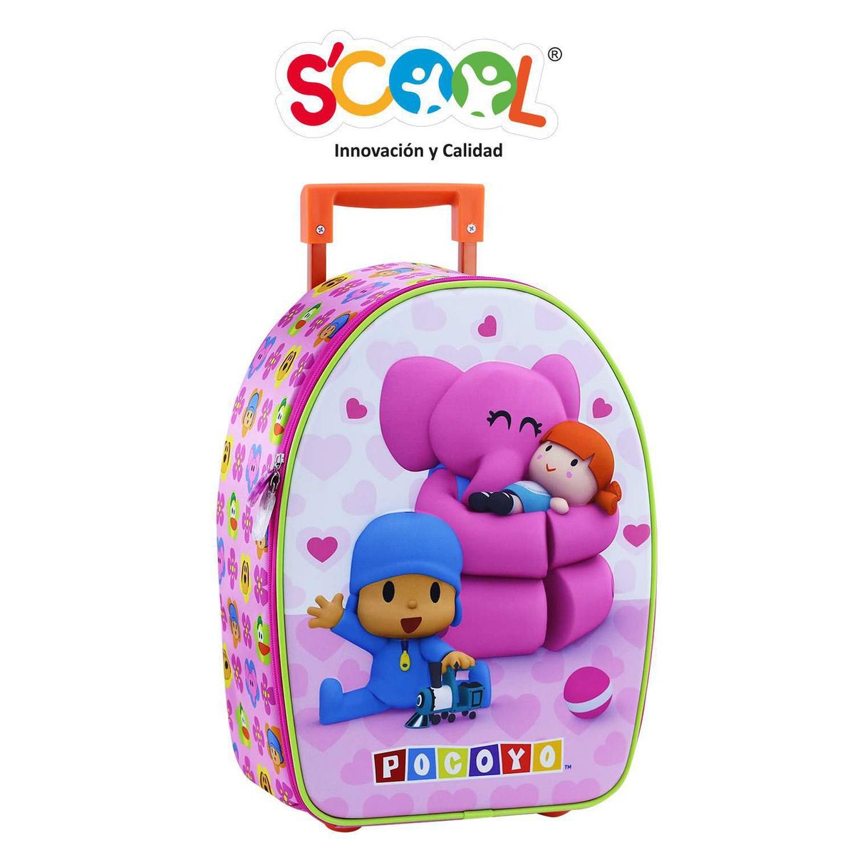 SCOOL - Set Maleta 3D Mediana Ranger Pocoyo Mujer