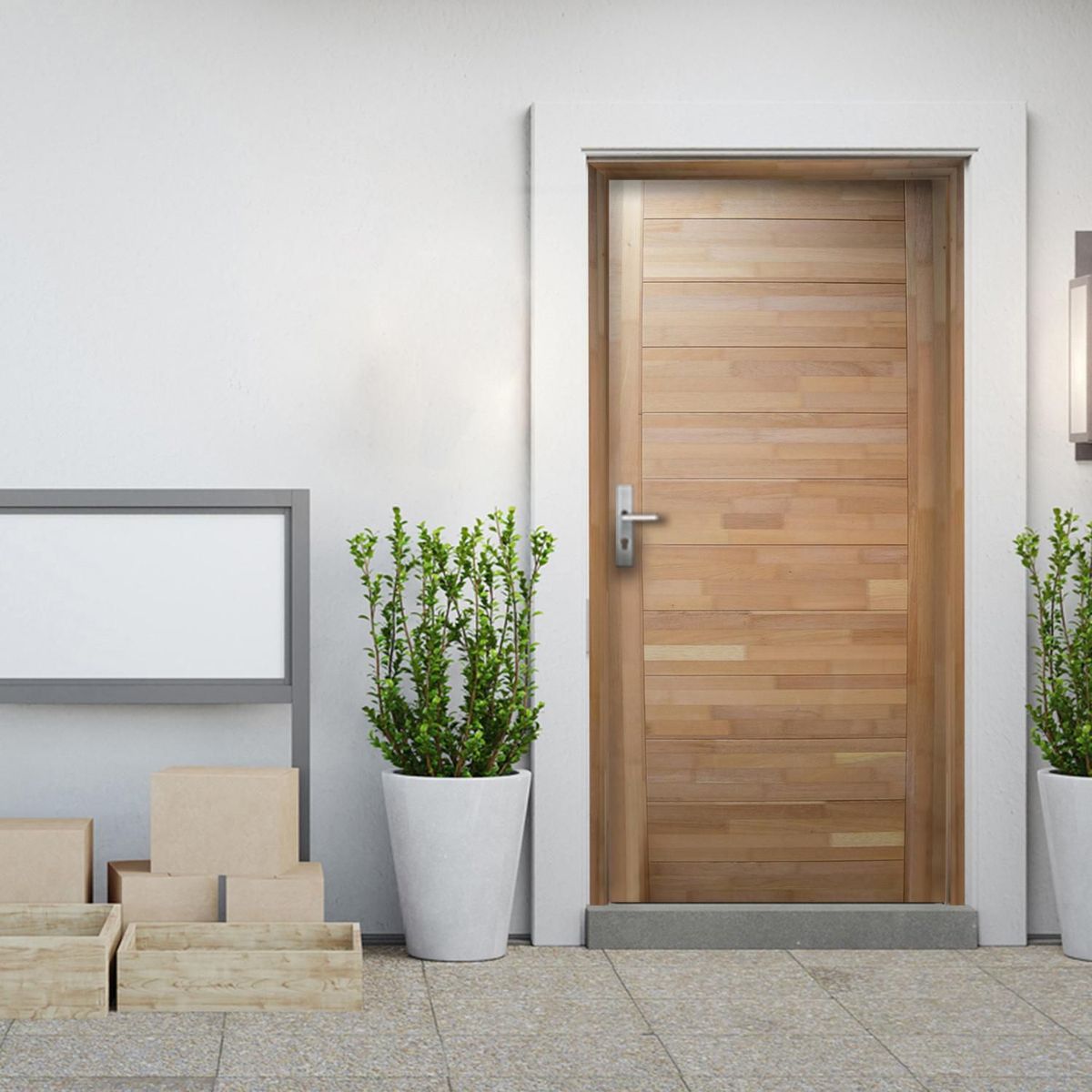 DIMFER - Puerta Principal Imperio Madera Cedro-Pino 45X95X2070