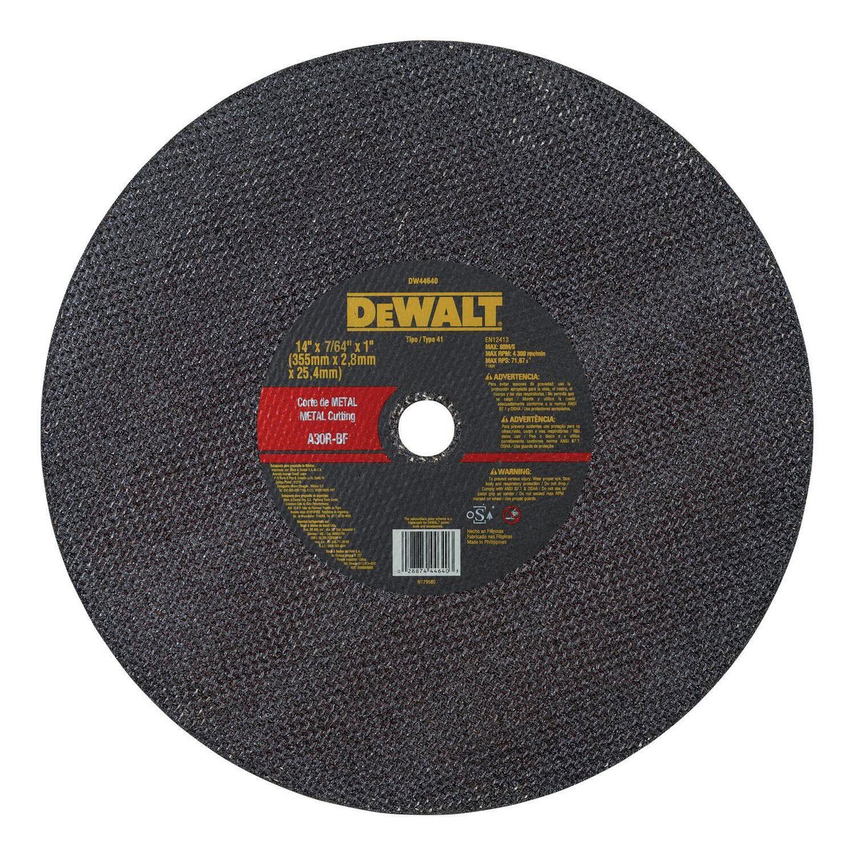 DEWALT - Caja de 10 Discos de Tronzar 14x7/64x1