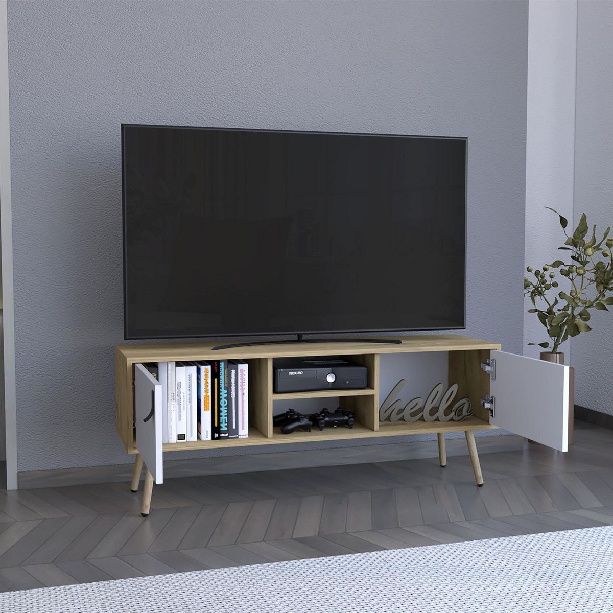 TUHOME - Mesa de TV 45" Huna