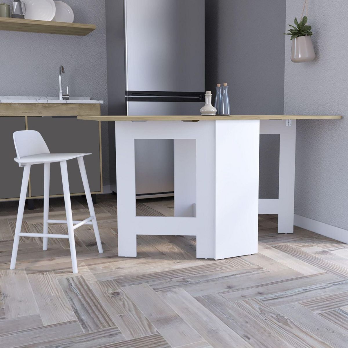 TUHOME - Mesa de Comedor Plegable Compact