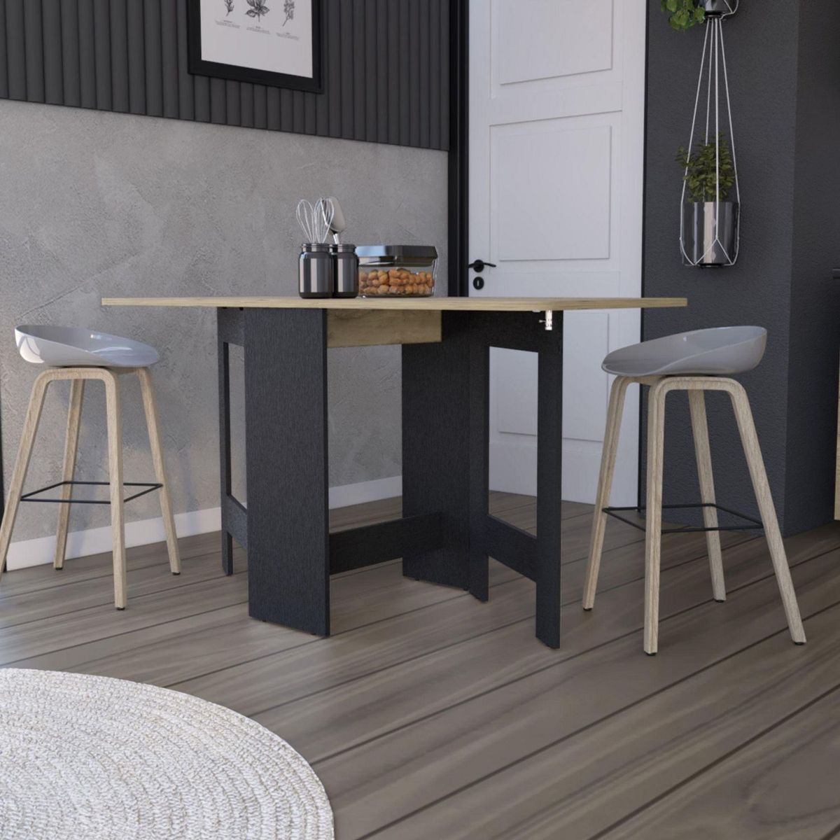 TUHOME - Mesa de Comedor Plegable Compact