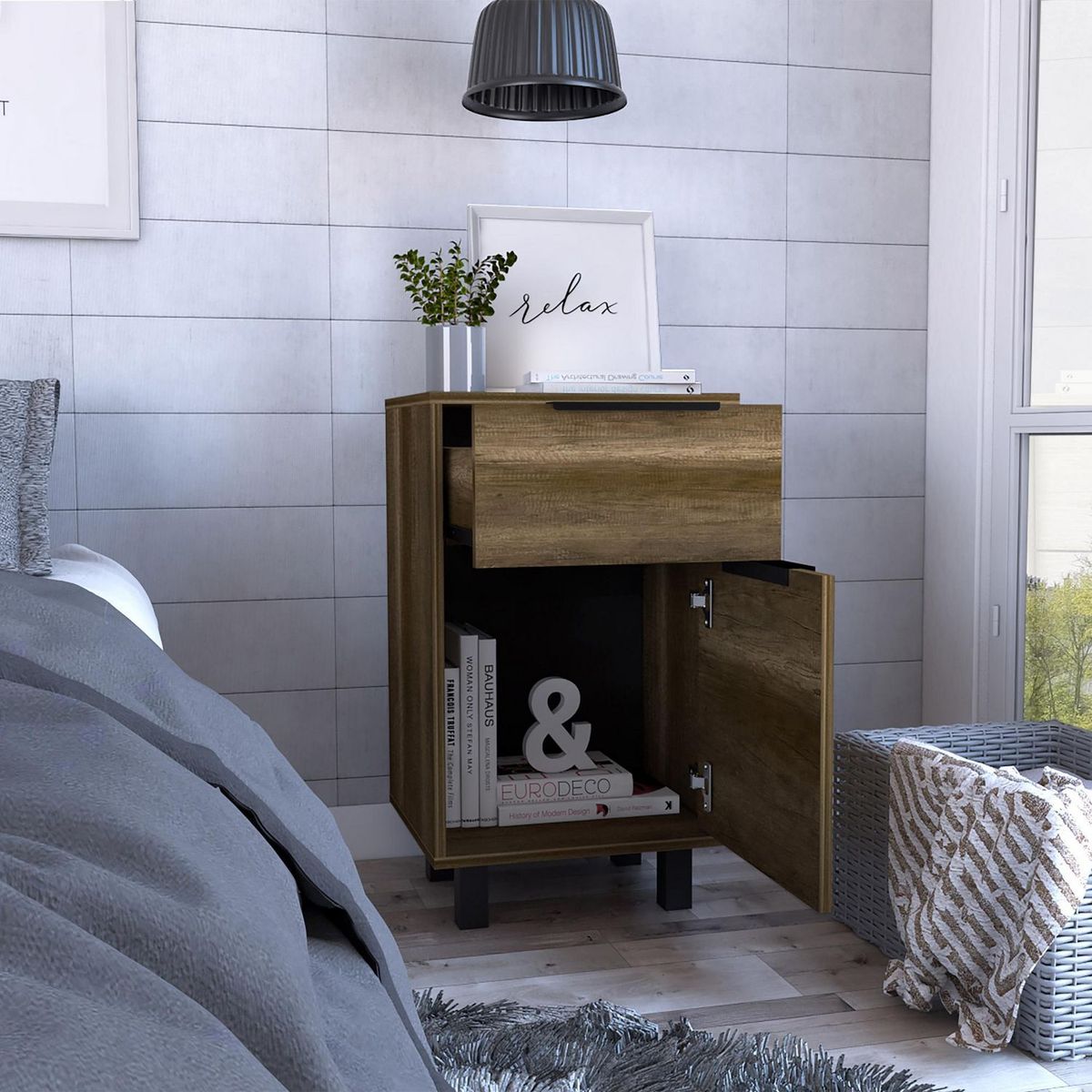 TUHOME - Velador 1 Cajón Kaia Z-41