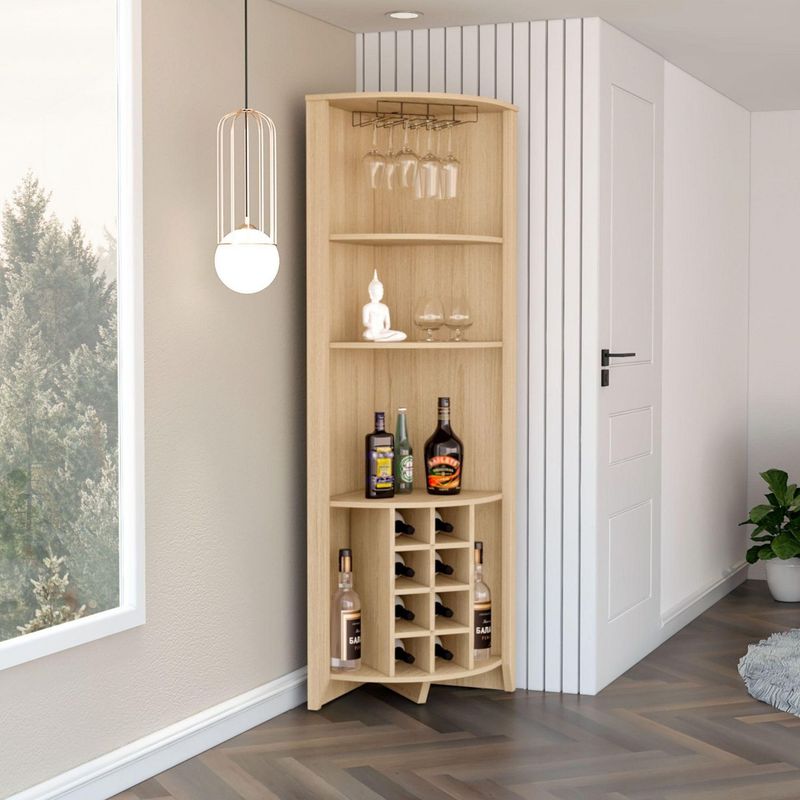 TUHOME - Bar Esquinero Essential 49x180.6x49cm Rovere