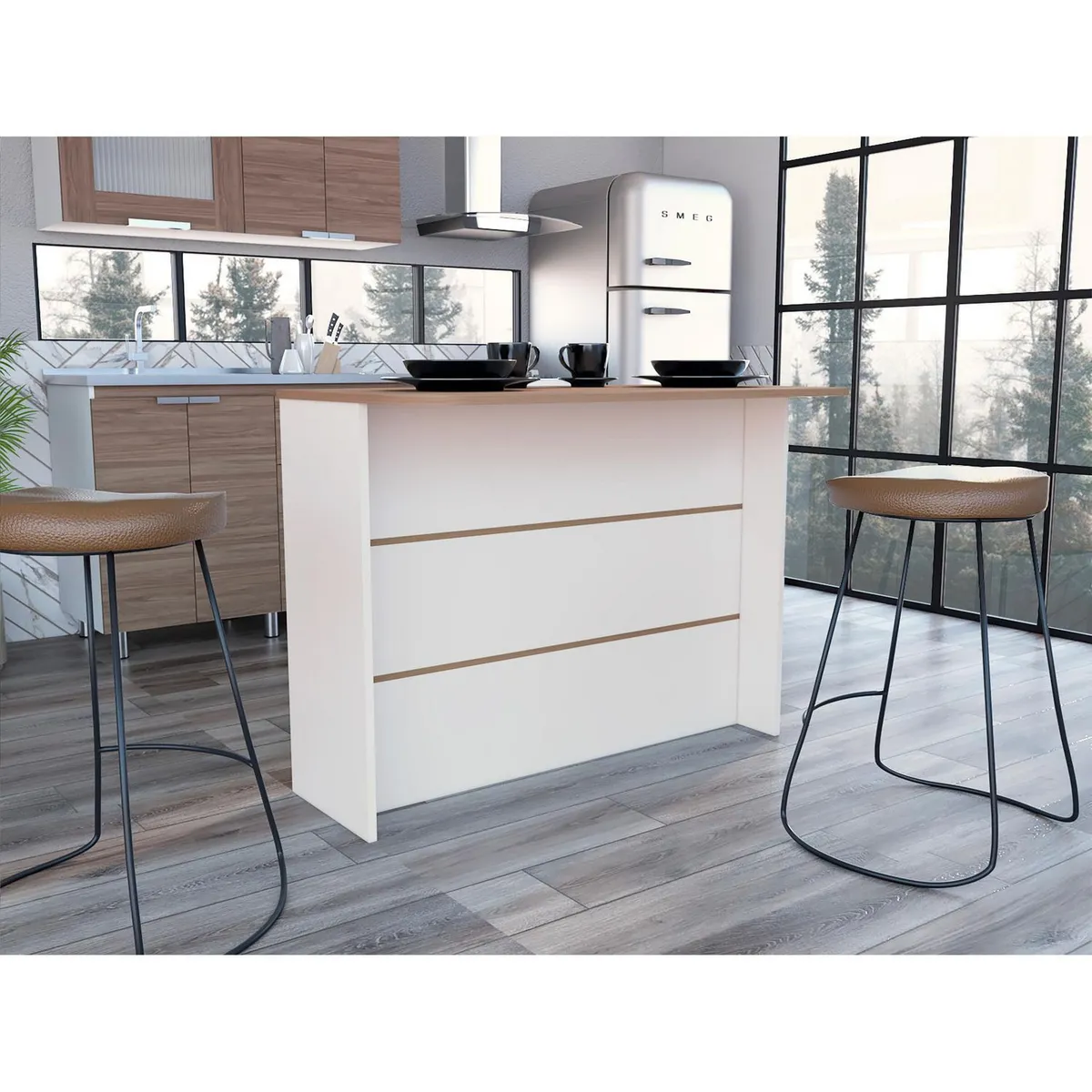 TUHOME - Mueble de Cocina Barra Auxiliar