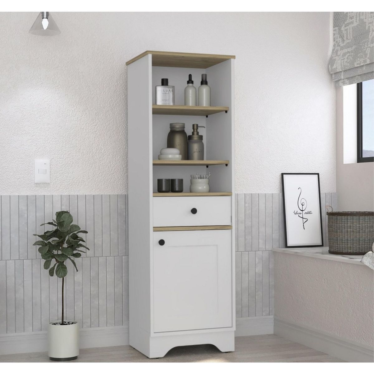 TUHOME - Mueble de Baño Alto Bath Duna/Blanco