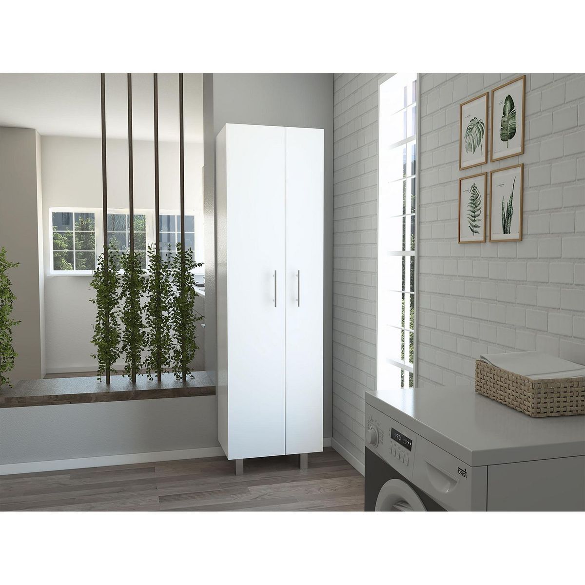 TUHOME - Mueble de Aseo Nala Blanco