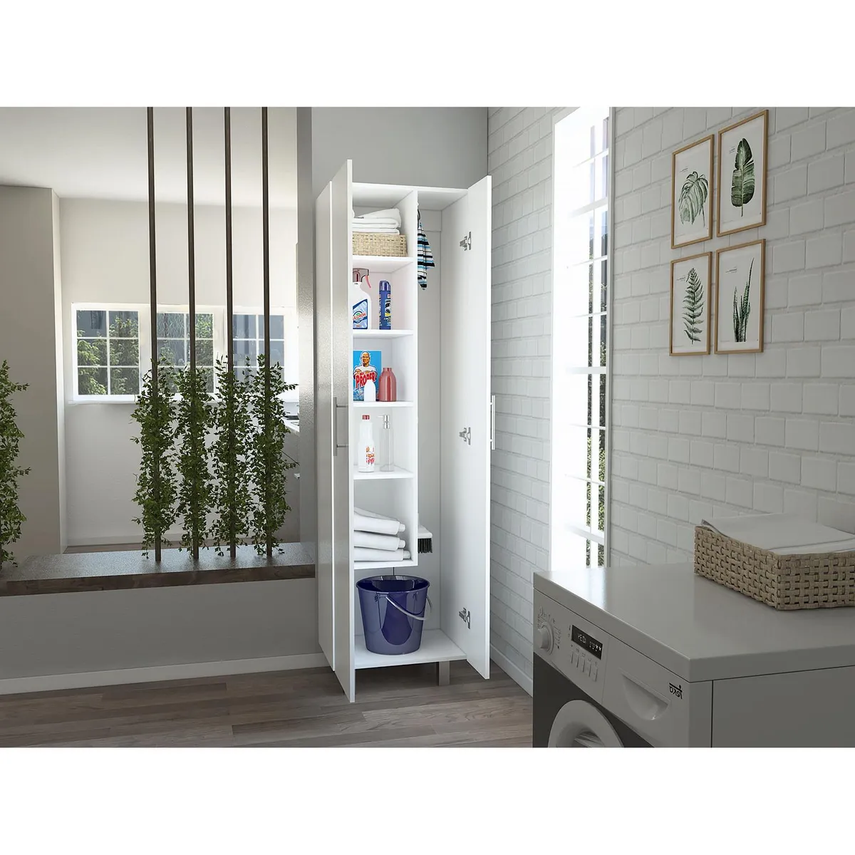TUHOME - Mueble de Aseo Nala Blanco