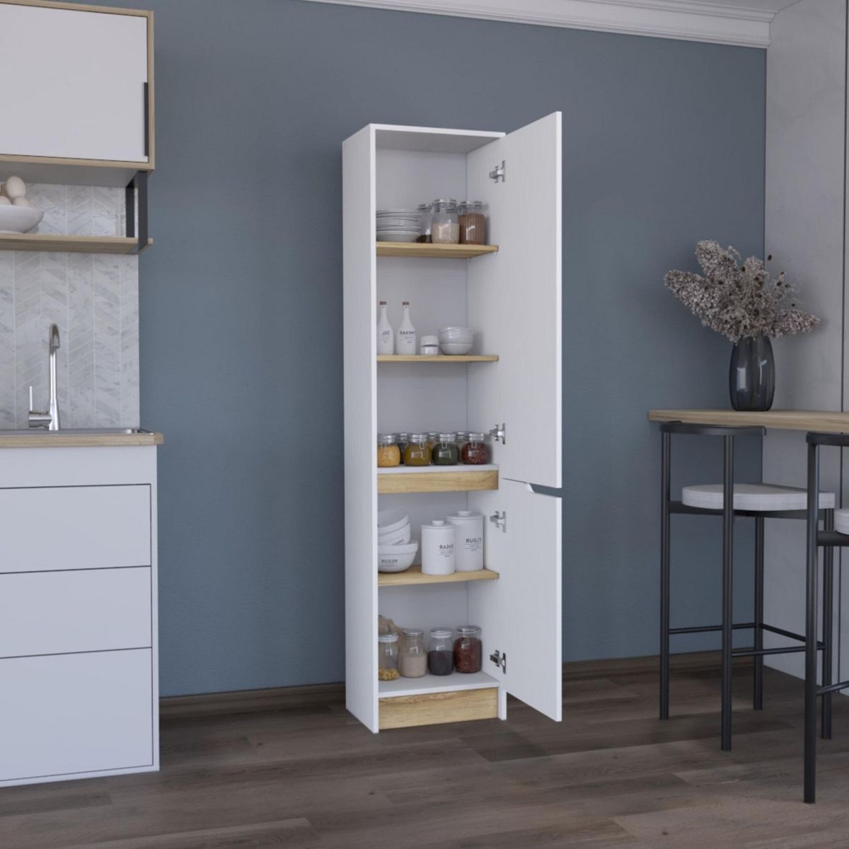 TUHOME - Alacena Soler Blanco MDP 180cm