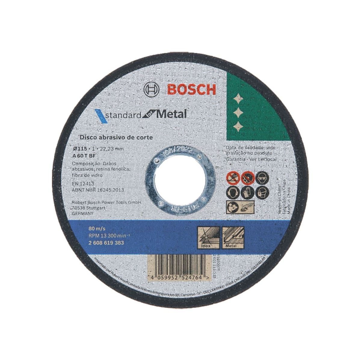 BOSCH - VE Caja de 50 Discos de Corte Bosch Standard for Metal 115x1,0mm