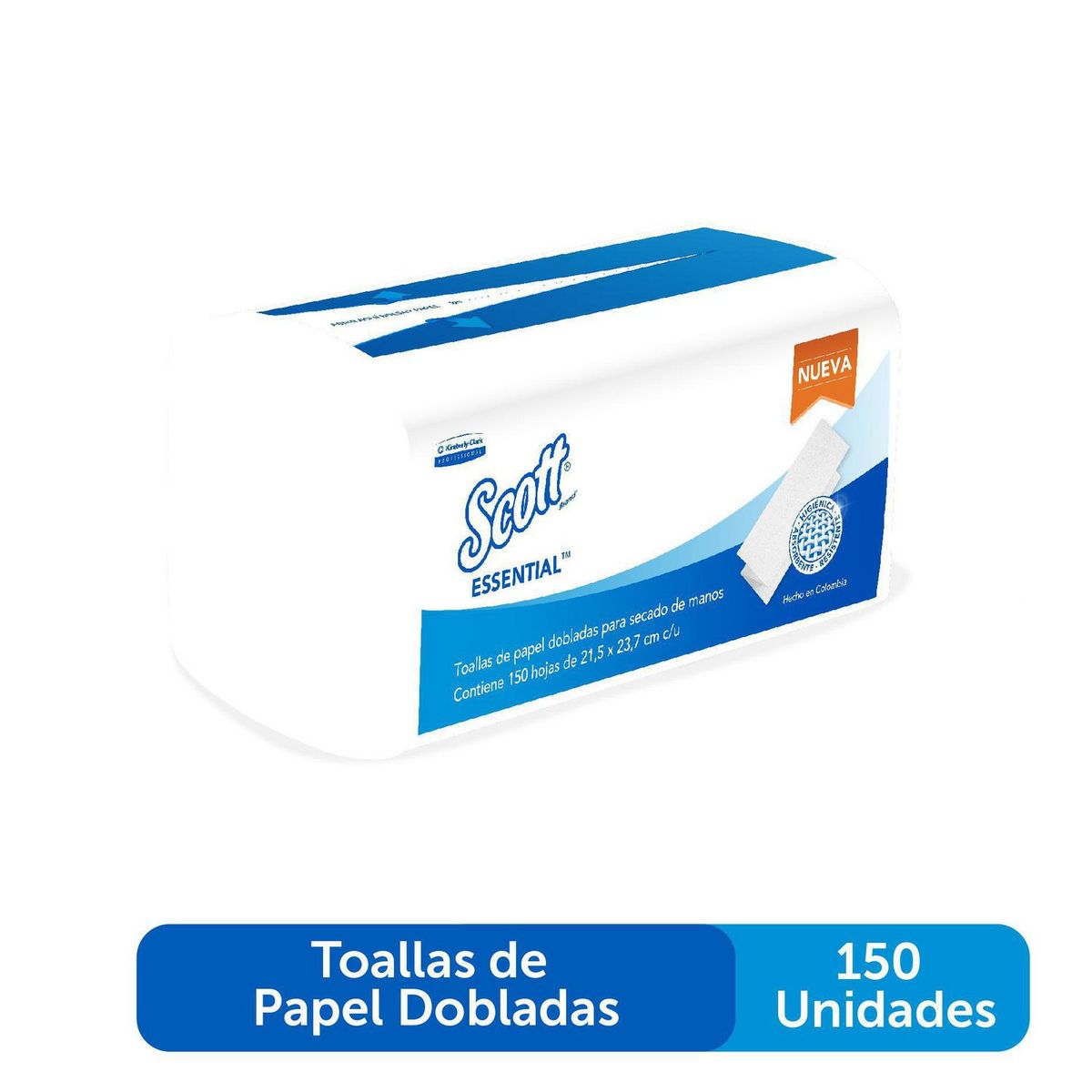 SCOTT - Papel Toalla Interfoliado Scott X150 Toallas