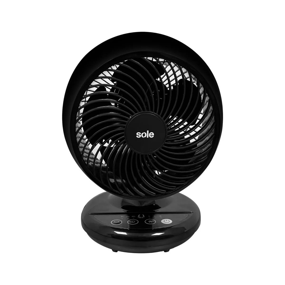 SOLE - Ventilador De Mesa Plástico 3 Velocidades  30W  Sole Turbomax Negro