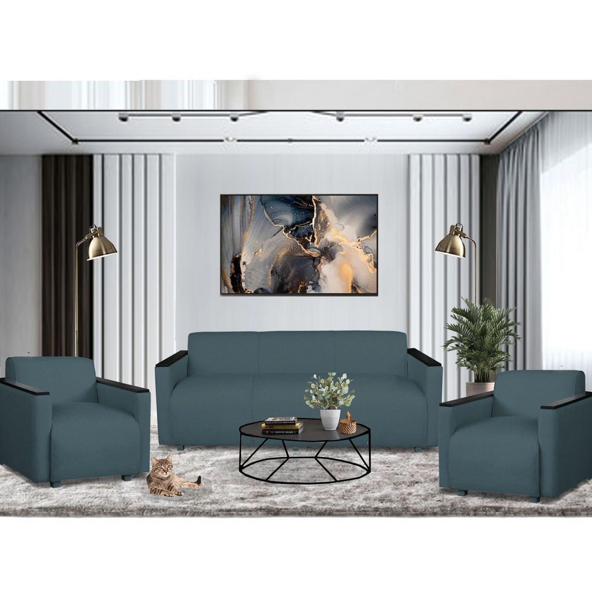 CASA BELLA - Juego de Sala 3-1-1 Cuerpos Nepal