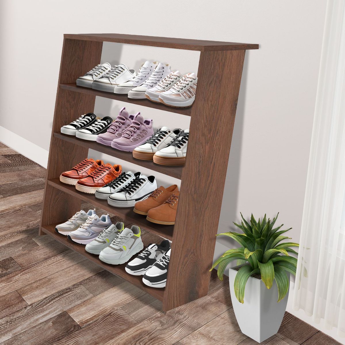 LUCANAS FURNITURE - Zapatera Maderada Claro