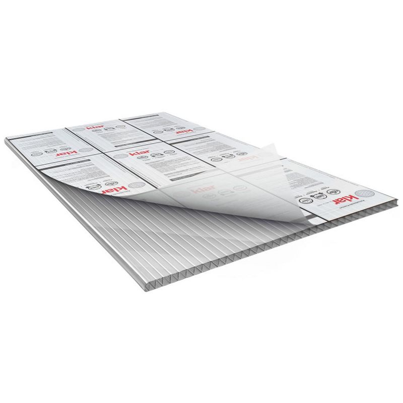 KLAR - Policarbonato Alv Gris 1.05x2.9m 6mm Klar