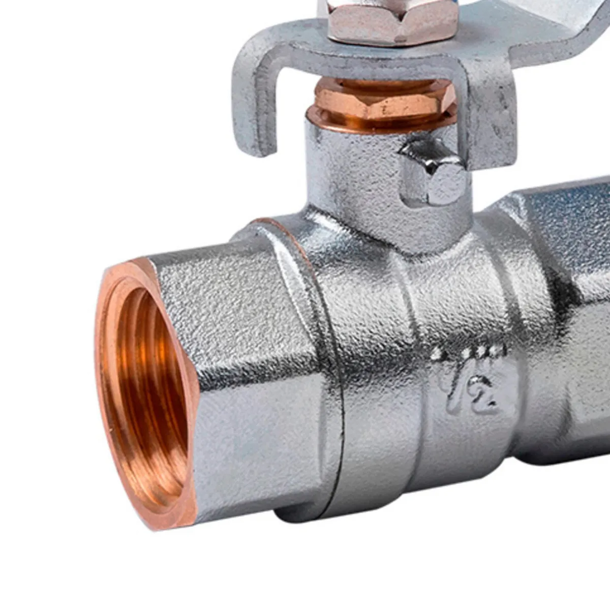 - Válvula esférica 1/2 " Bronce con baño de níquel 600 LB WOG Urrea