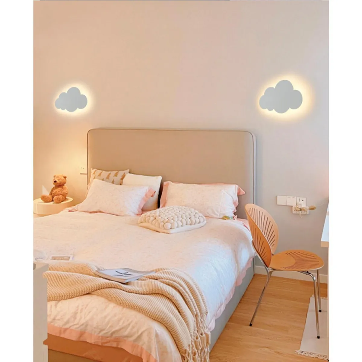 GENERICO - Aplique de pared Nube Tricolor