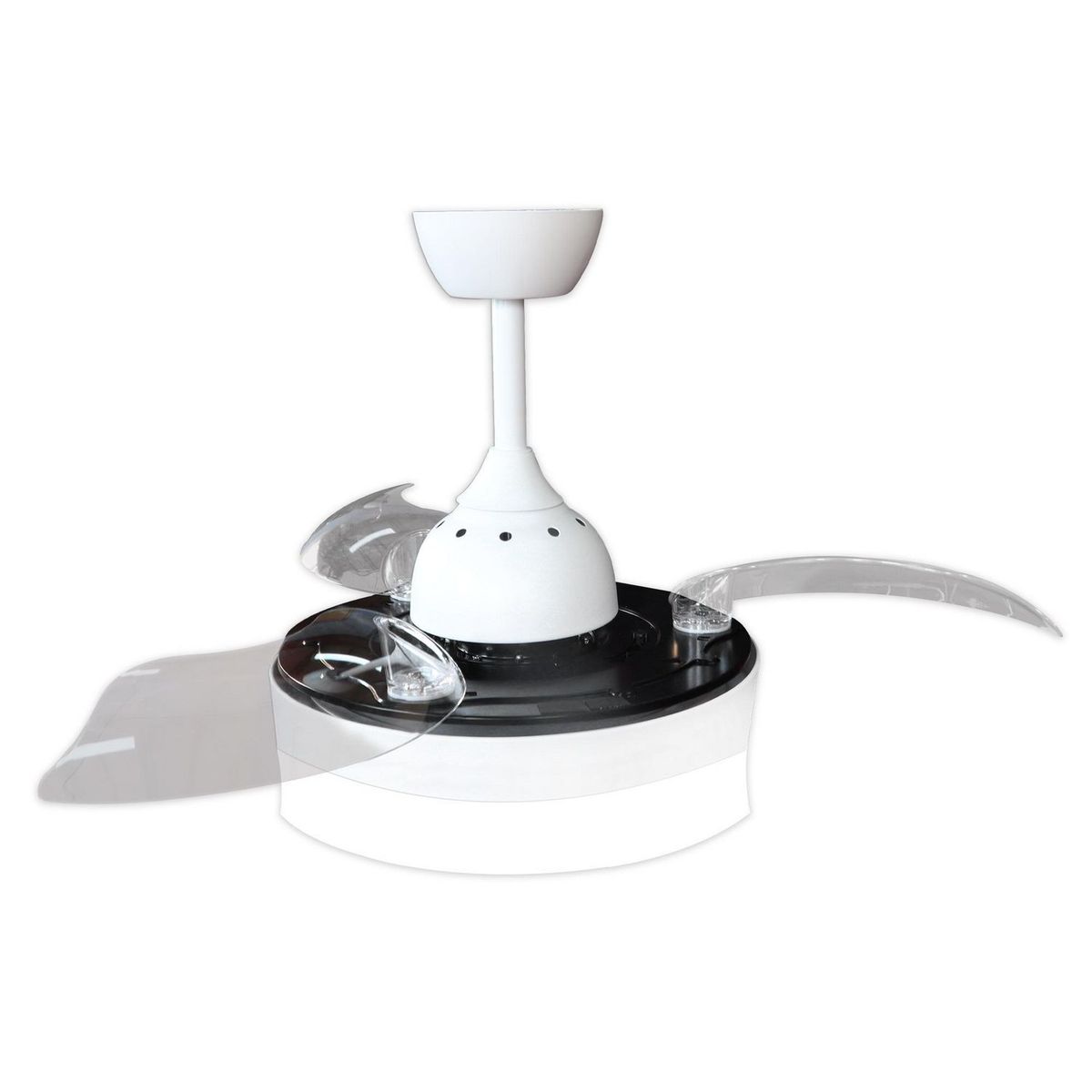 OPALUX - Plafón Ventilador Retráctil 40W Blanco
