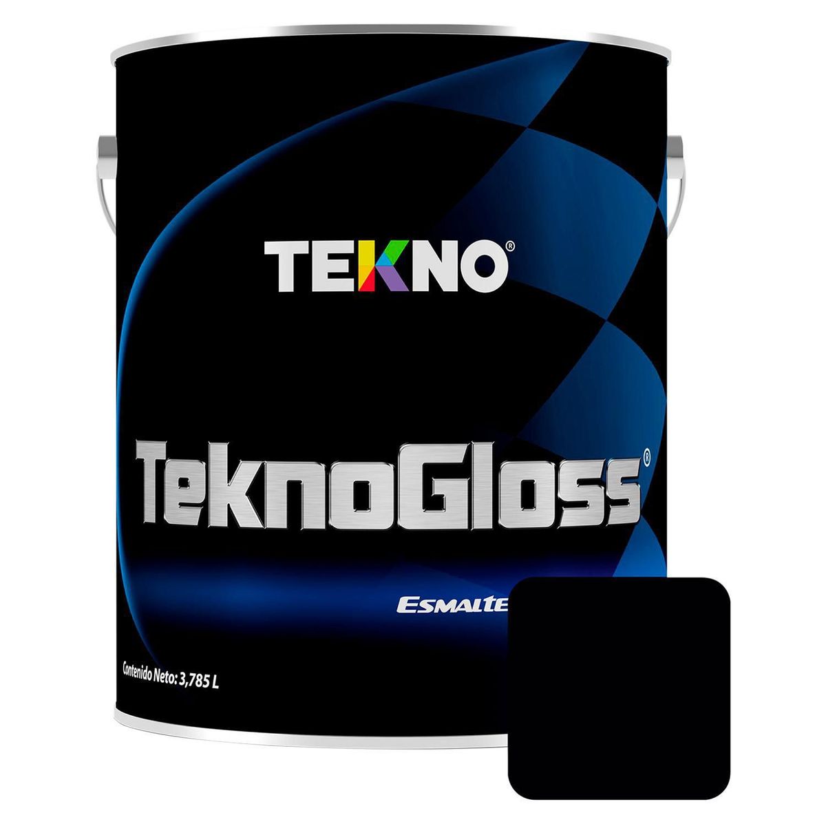 TEKNO - Esmalte Automotriz Teknoglos Negro 1 gl