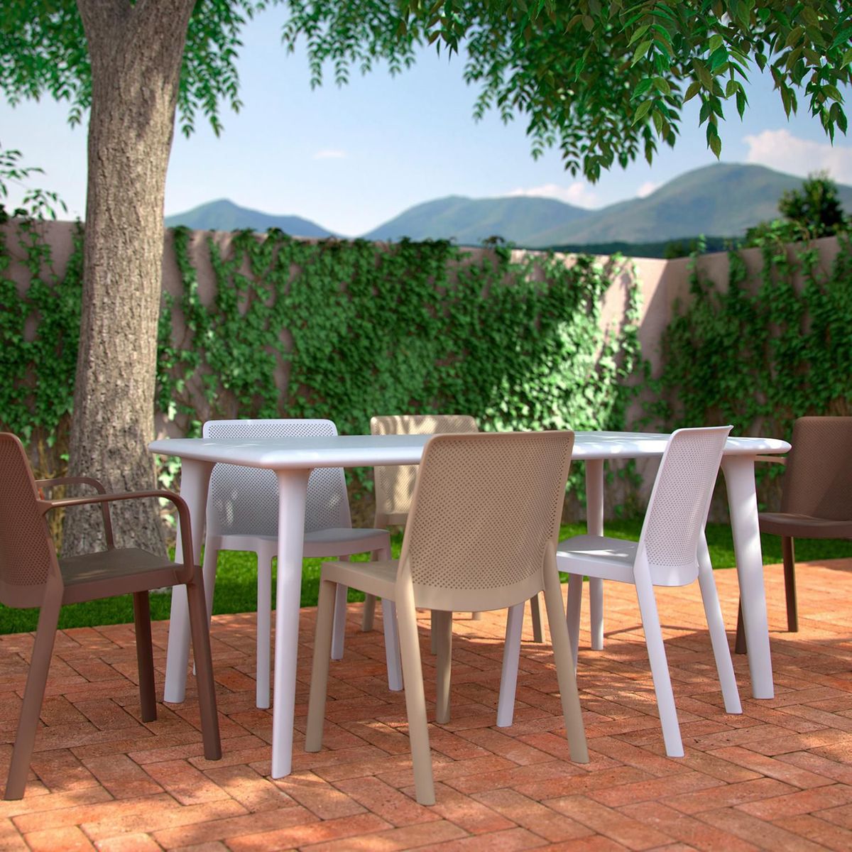 ZIYAZ - Silla de Comedor Fresh Blanco