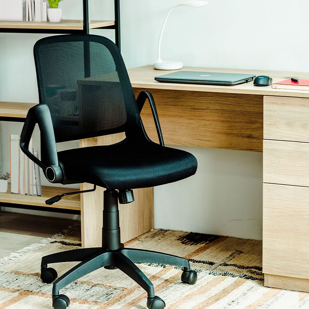 Silla de Oficina Camberra Negra, marca ZIYAZ - Foto 2