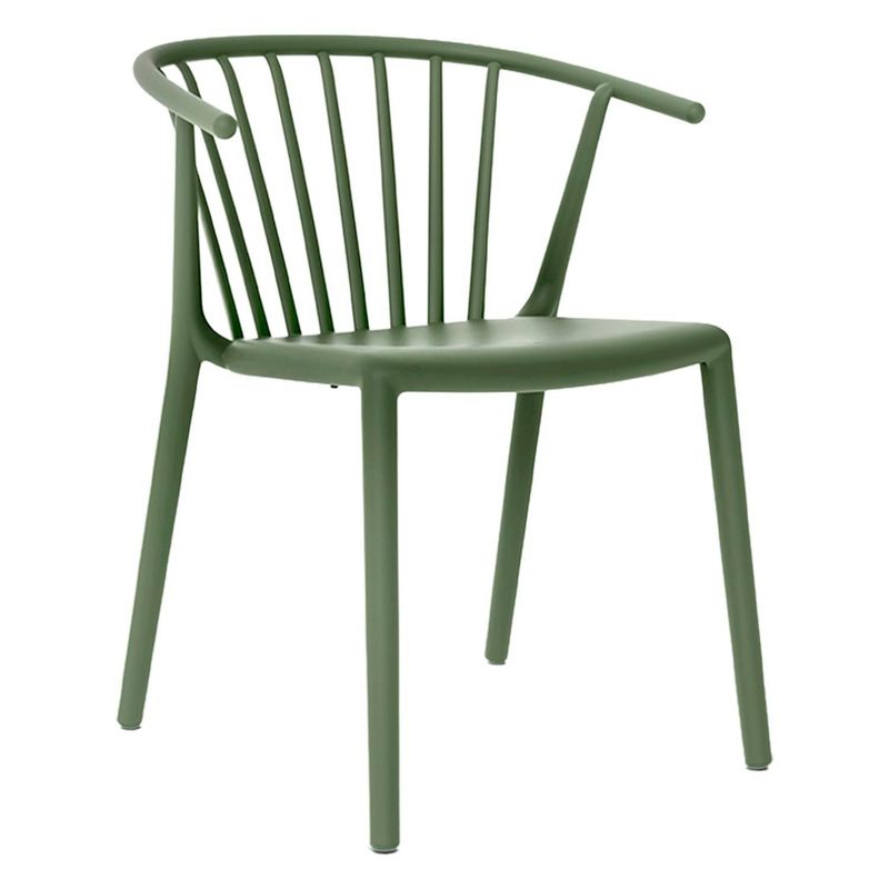 ZIYAZ - Silla de Comedor Woody Gris Verdoso