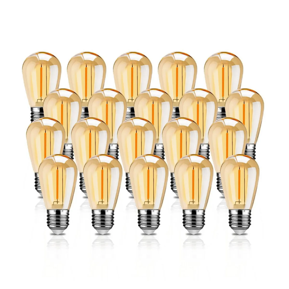 LIGHTECH - Pack x20 Focos Ambar Luz Cálida ST14 1W