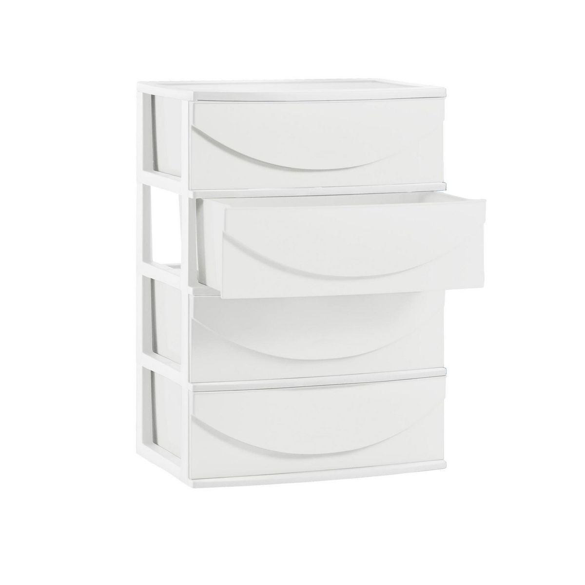 POLINPLAST - Cómoda Happy Plastica 4 Cajones Blanco