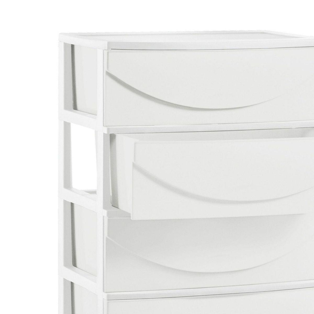 POLINPLAST - Cómoda Happy Plastica 4 Cajones Blanco