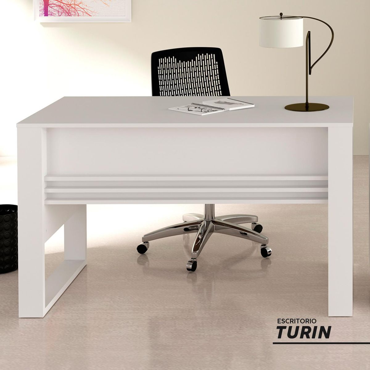 BONNO - Escritorio Blanco Melamina Turin