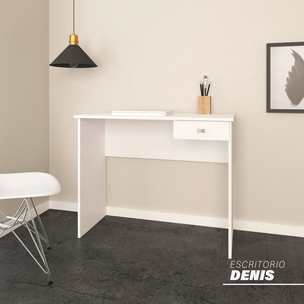 BONNO - Escritorio Blanco Melamina Denis