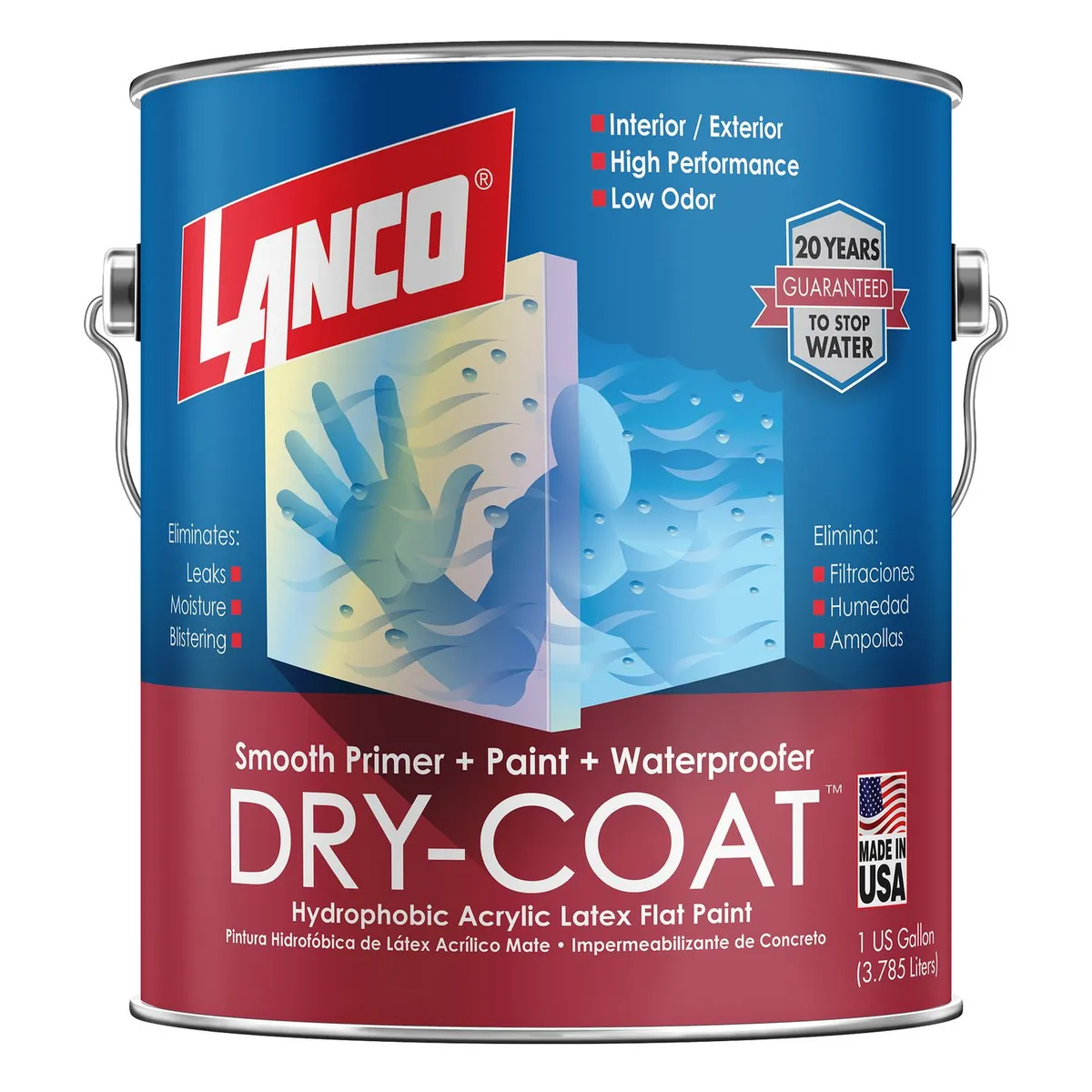 LANCO - Esmalte impermeabilizante Dry Coat Lanco Blanco 1 gl
